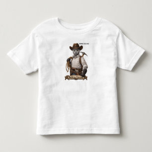 Russisch Blau Cowboy Katze – Freiheit aufbauen Kleinkind T-shirt