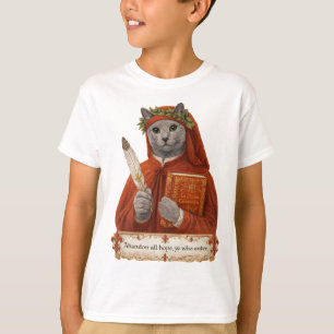 Russisch Blau Dante Alighieri Katze T-Shirt