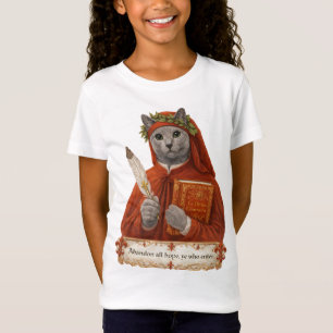 Russisch Blau Dante Alighieri Katze T-Shirt