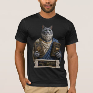 Russisch Blau Homer Katze T-Shirt