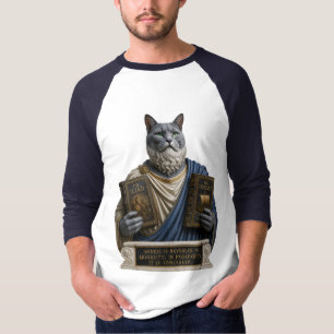 Russisch Blau Homer Katze T-Shirt