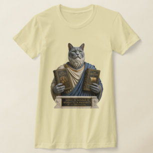 Russisch Blau Homer Katze T-Shirt