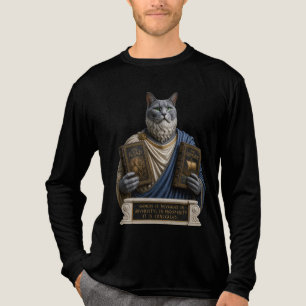 Russisch Blau Homer Katze Tri-Blend Shirt