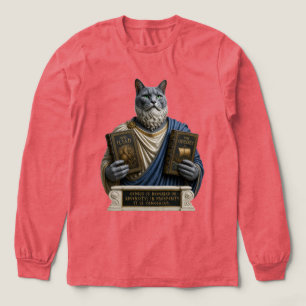 Russisch Blau Homer Katze Tri-Blend Shirt