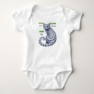 Russisch Blau Hypno-Katze Baby Strampler