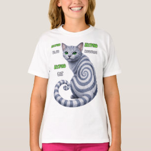 Russisch Blau Hypno-Katze T-Shirt