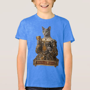 Russisch Blau Lucrezia de Médici Katze Tri-Blend Shirt