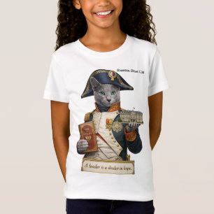 Russisch Blau Napoleon Bonaparte Katze T-Shirt