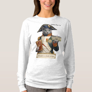 Russisch Blau Napoleon Bonaparte Katze T-Shirt