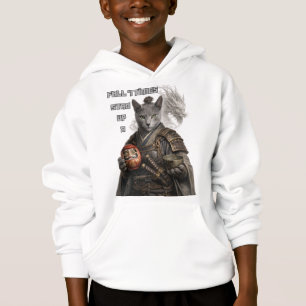 Russisch Blau Samurai-Katze Hoodie