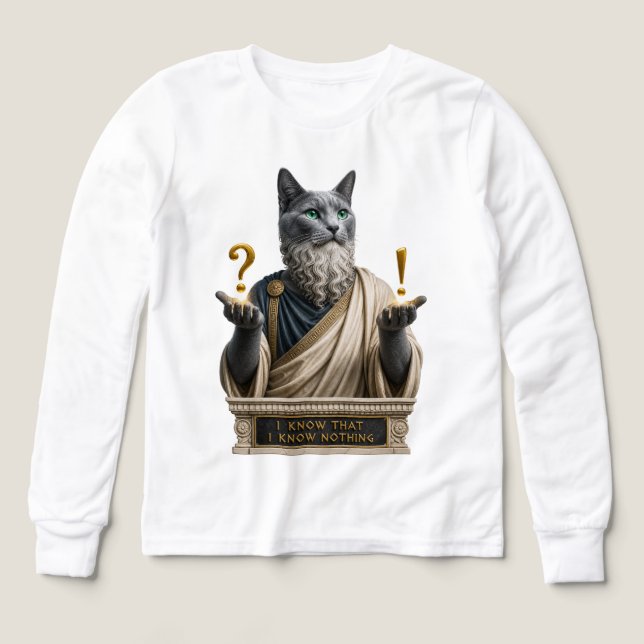 Russisch Blau Socrates Katze (Design Vorderseite)
