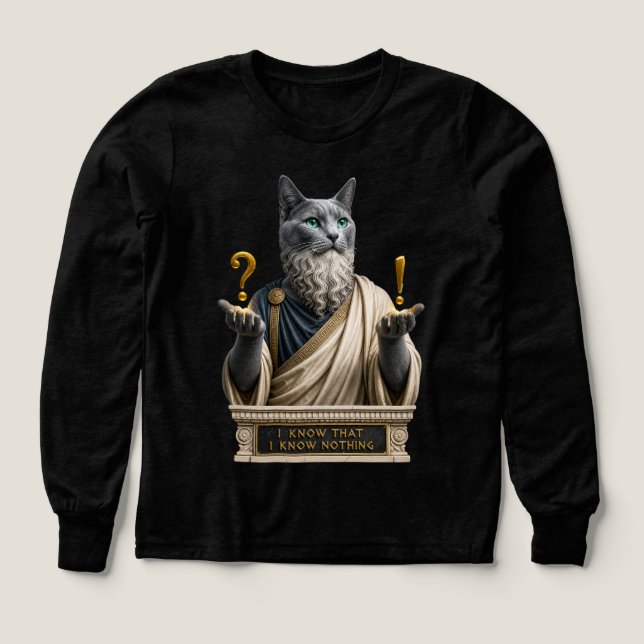 Russisch Blau Sokrates Katze (Design Vorderseite)