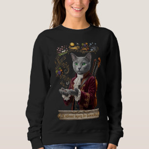 Russisch Blau Vivaldi Katze: Ein lebendiges Erbe Sweatshirt