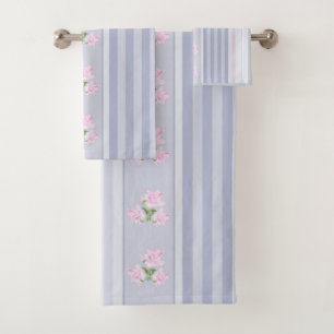 Russisch, gestreift, Patchwork Badhandtuch Set