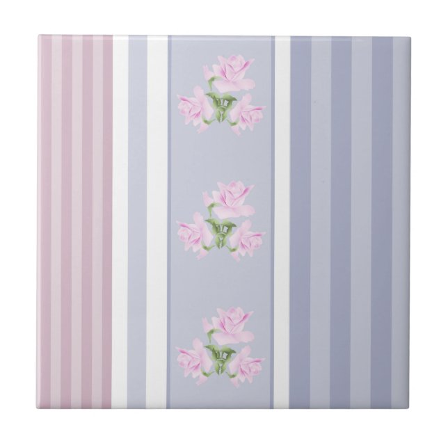 Russisch, gestreift, Patchwork Fliese (Vorderseite)