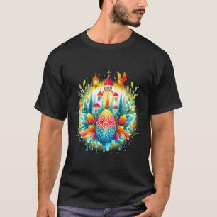 Russisch griechisch-byzantinisch-orthodoxes Kreuz  T-Shirt