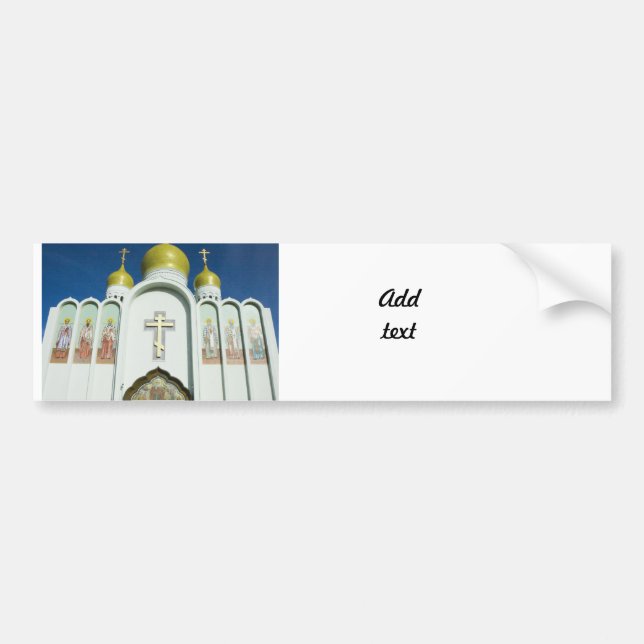 Russisch-Orthodoxe Kirche Autoaufkleber (Vorne)