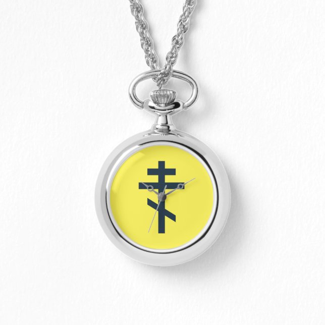 Russisch-Orthodoxe Kreuz Armbanduhr (Vorderseite)