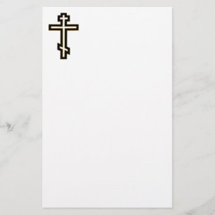 Russisch-Orthodoxe Kreuz Briefpapier