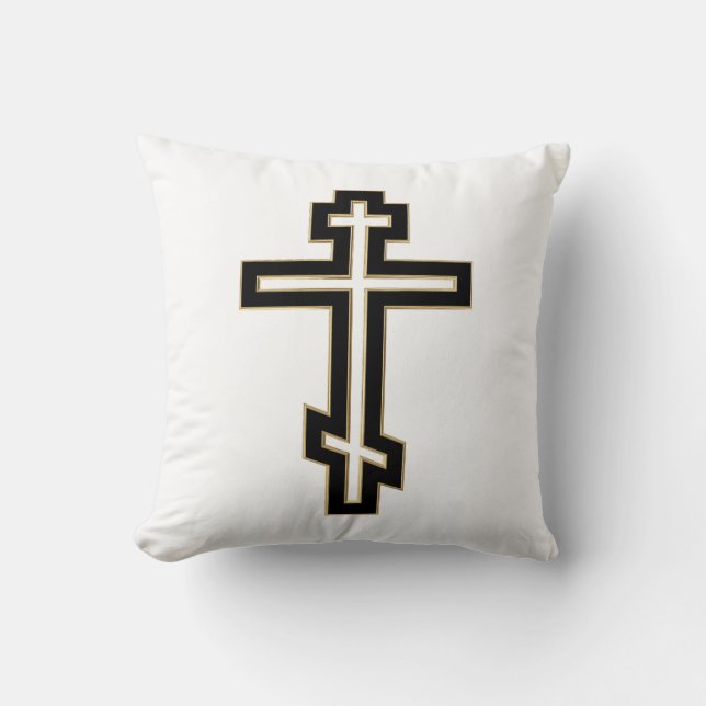 Russisch-Orthodoxe Kreuz Kissen (Vorderseite)
