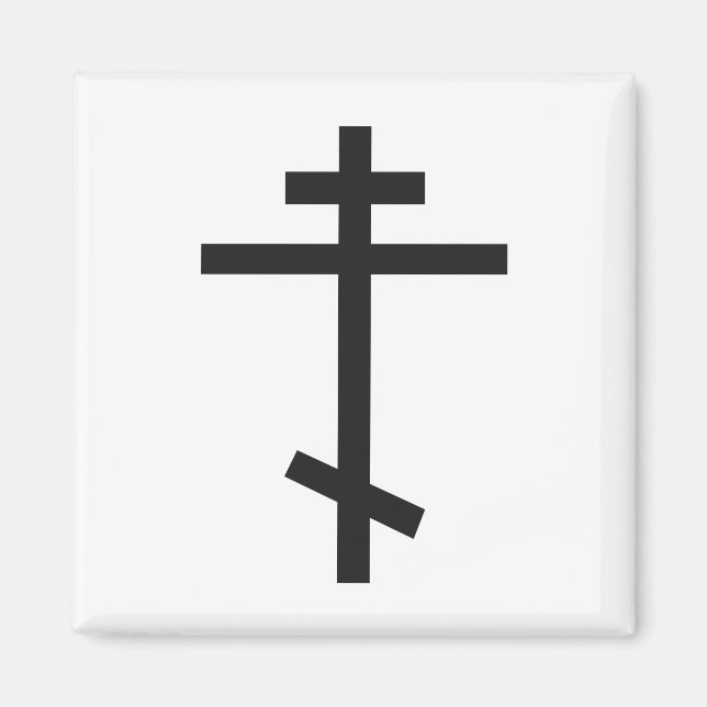 Russisch-Orthodoxe Kreuz Magnet (Vorne)