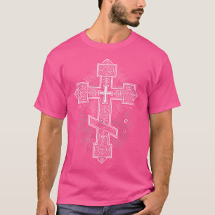 Russisch-Orthodoxe Kreuz Russische Kirche Orthodox T-Shirt