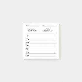 Russisch | Verbs Conjugation Practice Post-it Klebezettel