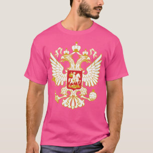Russische Adlermatte für Waffen Russland Russische T-Shirt