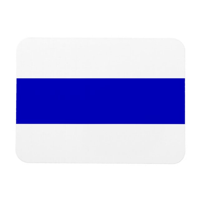 Russische Anti-Kriegs-Fahne ukrainische blaue Lini Magnet (Horizontal)