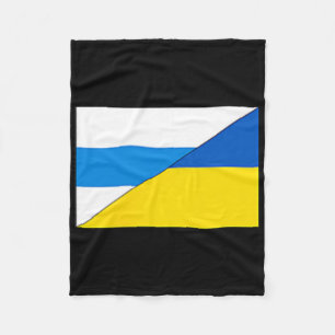Russische Antikriegsflagge Ukraine-Flagge Net Voyn Fleecedecke