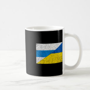 Russische Antikriegsflagge Ukraine-Flagge Net Voyn Kaffeetasse
