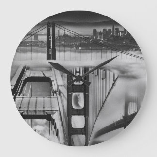 Russische Avantgarde-inspiriertes Golden Gate Große Wanduhr