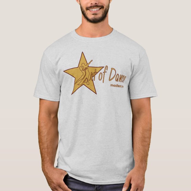 Russische des Sternes rote Konturen voll - T-Shirt (Vorderseite)