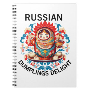 Russische Dumplings Delight Notizblock