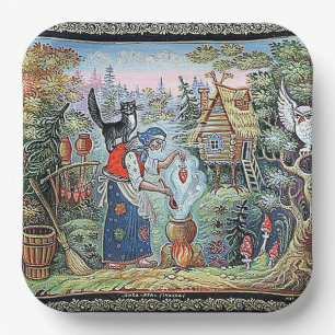 RUSSISCHE FAIRYTALE "BABA JAGA" PAPPTELLER