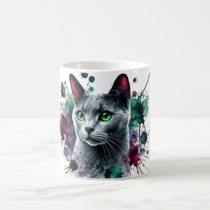 Russische Farbe Kaffeetasse