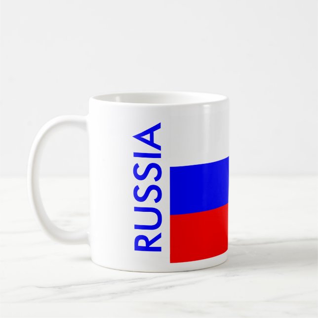 RUSSISCHE FLAGE KAFFEETASSE (Links)