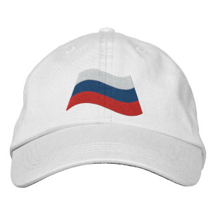 Russische Flagge Bestickte Baseballkappe