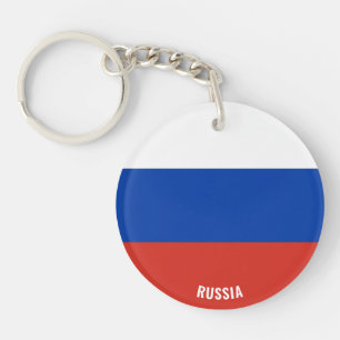 Russische Flagge Charming Patriotic Schlüsselanhänger