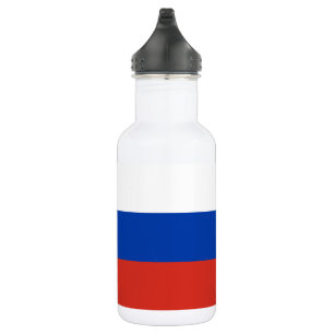 Russische Flagge Edelstahlflasche