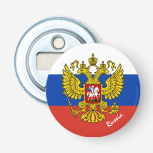 Russische Flagge, Emblem und russisches Party/Spor Flaschenöffner