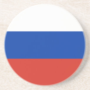 Russische Flagge Getränkeuntersetzer