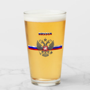 Russische Flagge    Glas