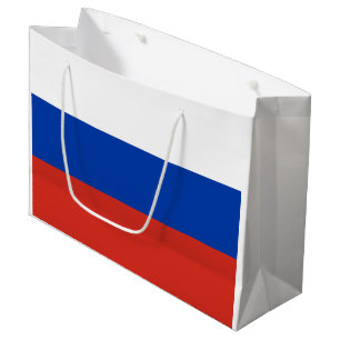 Russische Flagge Große Geschenktüte