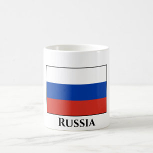 Russische Flagge Kaffeetasse