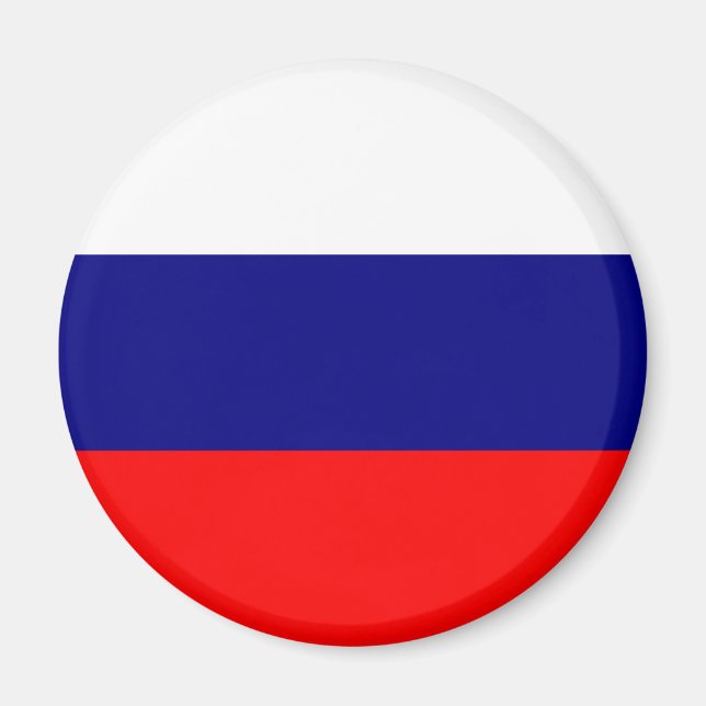 Russische Flagge Magnet (Vorne)