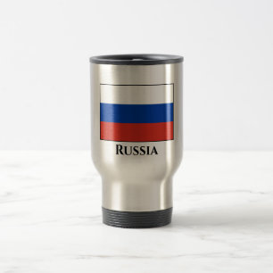 Russische Flagge Reisebecher