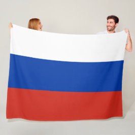 Russische Flagge (Russland) Fleecedecke