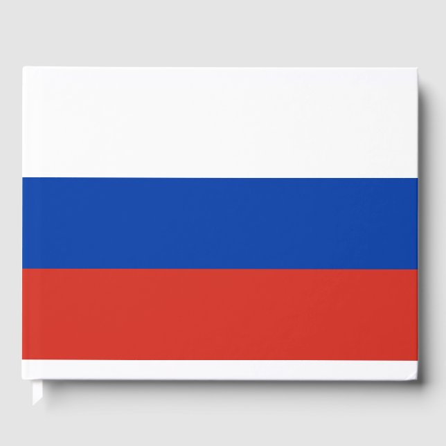 Russische Flagge (Russland) Gästebuch (Vorderseite)