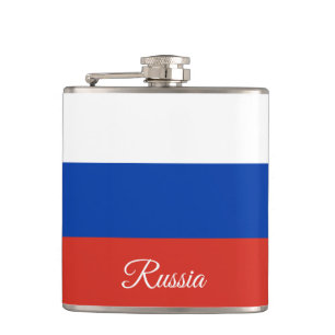 Russische Flagge / Russland-Mode / Sportfans Flachmann